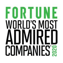 #1 Fortune Most Admired 2020